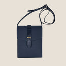 [トリヨンラグーン×クロコダイル]<br>ヴォヤージュサコッシュ<br>color：ネイビー