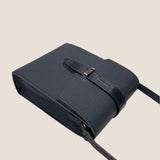 [Taurillon Lagoon x Crocodile]<br>voyage shoulder<br>color: navy