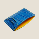 [Ai dyed crocodile] <br>card case<br>【Build-to-order manufacturing】