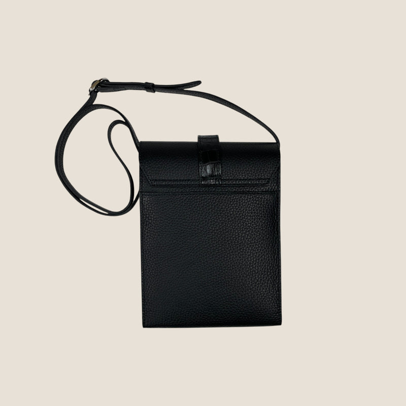 シュリンクレザー×クロコパターンレザー]ヴォヤージュサコッシュcolor