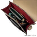 [シュリンクレザー×クロコパターンレザー]<br>ヴォヤージュサコッシュ<br>color：ブラック