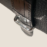 [Taurillon Lagoon x Crocodile]<br>voyage shoulder<br>color: black