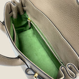 [Shrink leather x croco pattern leather]<br>Voyage M bag<br>color: taupe x taupe