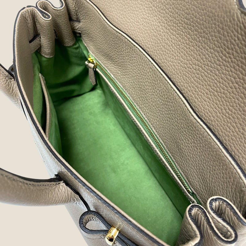 [オールシュリンクレザー]<br>ヴォヤージュMバッグ<br>color：トープ