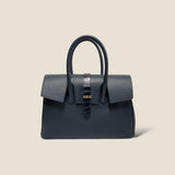 [Shrink leather x croco pattern leather]<br>Voyage M bag<br>color: navy