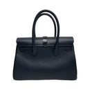 [Shrink leather]<br>Voyage M bag<br>color: Navy