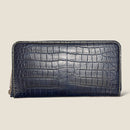 [Ai dyed crocodile] <br>Round zip long <Standard>