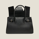 [Shrink leather x croco pattern leather]<br>Voyage M bag<br>color: black<br>[Scheduled to arrive in early August]