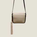 [Shrink leather]<br>medallion tassel charm<br>color: taupe<br>[Made to order]