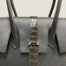 [シュリンクレザー]<br>ヴォヤージュLバッグ<br>color：ブラック<br>【１２月中旬入荷予定】