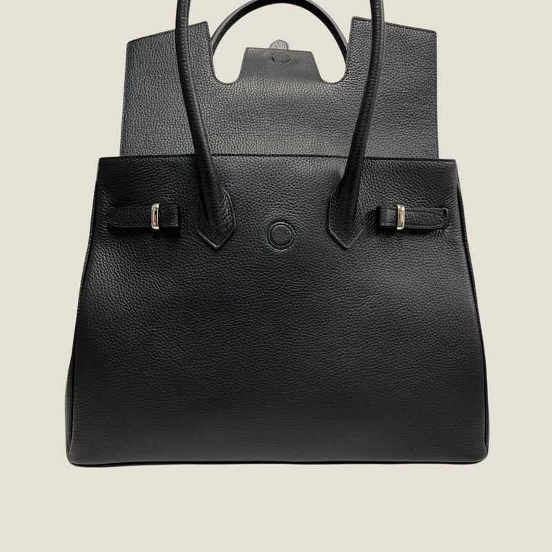 [シュリンクレザー]<br>ヴォヤージュLバッグ<br>color：ブラック<br>【１２月中旬入荷予定】