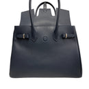 [Shrink leather]<br>Voyage L bag<br>color: Navy