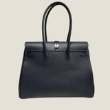 [Shrink leather x croco pattern leather]<br>Voyage L bag<br>color: navy