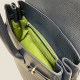 [Shrink leather]<br>Voyage L bag<br>color: navy