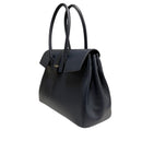 [Shrink leather]<br>Voyage L bag<br>color: Navy