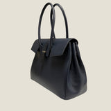 [Shrink leather x croco pattern leather]<br>Voyage L bag<br>color: navy