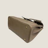[Shrink leather x croco pattern leather]<br>Voyage L bag<br>color: taupe
