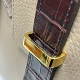[Shrink leather x croco pattern leather]<br>Voyage L bag<br>color: taupe