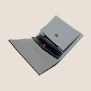 [フレンチカーフ] <br>ミニインターナショナルウォレット<br>color：アイスグレー