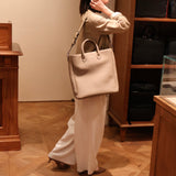 [Taurillon Lagoon]<br>parnet tote bag<br>color: taupe