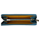 [サルベージ PROJECT]<br>[フレンチカーフ] <br>ラウンドジップロング＜スリム＞<br>color：アクアブルー