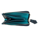 [サルベージ PROJECT]<br>[フレンチカーフ] <br>ハーフLジップウォレット<br>color：ネイビー