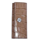 [サルベージ PROJECT]<br>[クロコパターンレザー] <br>三連キーケース<br>color：トープ