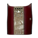 [サルベージ PROJECT]<br>[クロコパターンレザー] <br>三連キーケース<br>color：トープ