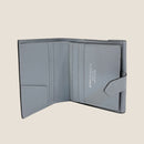 [フレンチカーフ] <br>ホックアップウォレット<br> color：アイスグレー