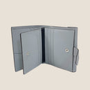 [フレンチカーフ] <br>ホックアップウォレット<br> color：アイスグレー