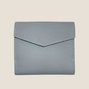 [フレンチカーフ] <br>ホックアップウォレット<br> color：アイスグレー