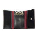 [サルベージ PROJECT]<br>[グロスコードバン] <br>三折りキーケース<br>color：ブラック