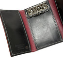 [サルベージ PROJECT]<br>[グロスコードバン] <br>三折りキーケース<br>color：ブラック