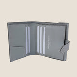 [フレンチカーフ] <br>ホックアップウォレット<br> color：アイスグレー