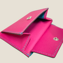 [French calf] <br>Mini -snap wallet<br>Color: Magenta pink