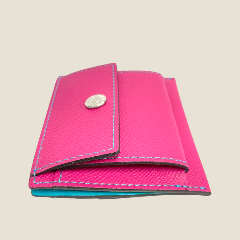 [French calf] <br>Mini -snap wallet<br>Color: Magenta pink