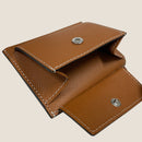 [フレンチカーフ] <br>ミニスナップウォレット<br>color：キャメル