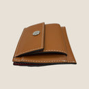 [フレンチカーフ] <br>ミニスナップウォレット<br>color：キャメル