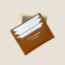 [フレンチカーフ] <br>カード＆スリット<br>color：キャメル