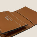 [フレンチカーフ] <br>通しマチカードケース<br>color：キャメル