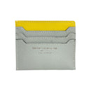 [French calf] <br>Mini -snap wallet<br>Color: Lemon x Ice Gray