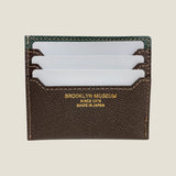 [French calf] <br>mini snap wallet<br>color: dark green x dark brown