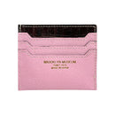 [Croco pattern x French calf] <br>Mini -snap wallet<br>color: Dark Brown x Mauv Pink