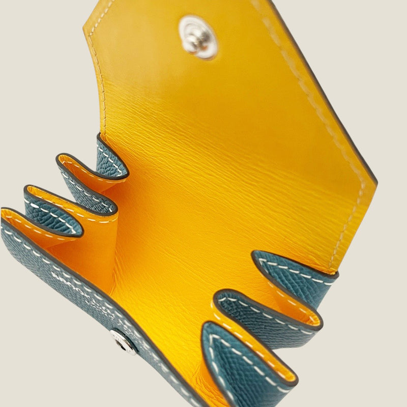 [フレンチカーフ] <br>スナップコインケース<br>color：ジーンブルー<br>【受注生産】