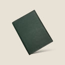 [フレンチカーフ] <br>内盛りパスポートケース<br>color：ダークグリーン