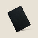 [フレンチカーフ] <br>内盛りパスポートケース<br>color：ブラック