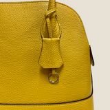 [Shrink leather] <br>round shoulders<br>color: mustard yellow