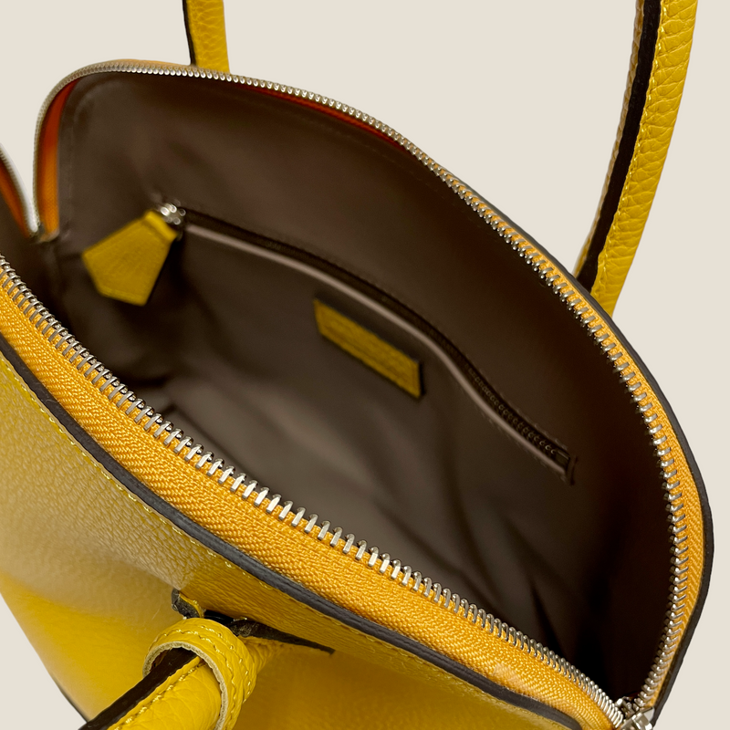 松本 beams別注 トート L ブラウン イエロー ショルダー シュリンク 松本 beams別注 トート L ブラウン イエロー ショルダー シュリンク