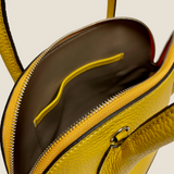 [Shrink leather] <br>round shoulders<br>color: mustard yellow