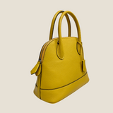 [Shrink leather] <br>round shoulders<br>color: mustard yellow